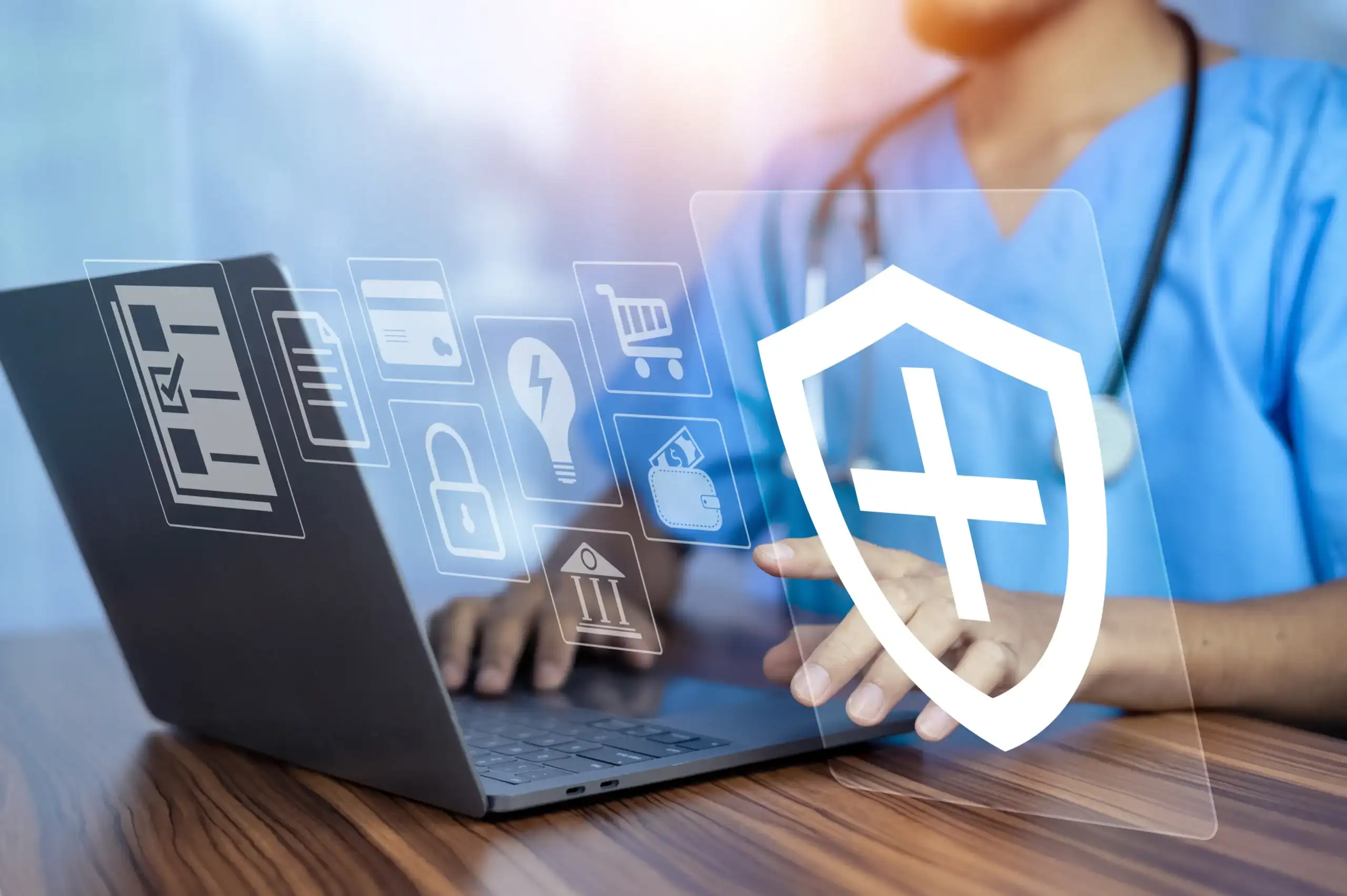Secure EMR system with role-based access, encryption, audit trails and healthcare data protection features for hospitals